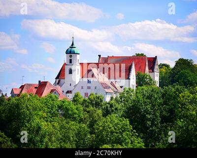 Sigmaringen, Deutschland: Blick auf eine Kirche in der Gemeinde Scheer, die zu Sigmaringen gehört Stockfoto