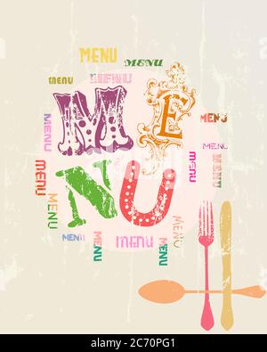 Restauarant oder Café Menü Design Vorlage, Vektor-Mockup, Copy Space Stock Vektor