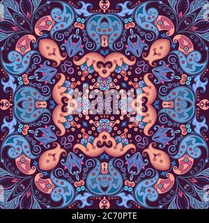 Vektor ethnische Natur ornamentalen Hintergrund Stock Vektor