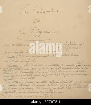 La Colombe und Le Tigre. MA Collection de photographies de la Comtesse de Castiglione, 1860er Jahre. Stockfoto