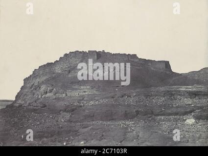 Nubie. Forteresse D'Ibrym (Ancienne Premmis). Vue Pry au sud, 1850. Stockfoto