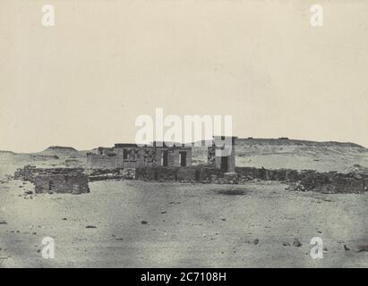 Nubie. Temple et Village de D&#xe9;b&#xf4;d. Parembole de l'itin&#xe9;raire d'Antonin, 1850. Stockfoto