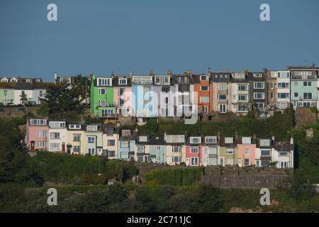 Am frühen Morgen Blick auf den Hafen von Brixham Stockfoto