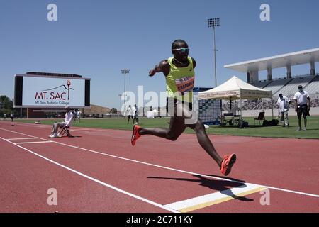 Omar Craddock platziert sich auf Platz drei im Dreisprung auf 55-11 (17,04 m) bei den Zürcher Weltklasse Inspiration Games, Donnerstag, 9. Juli 2020, in Walnut, ca. Stockfoto