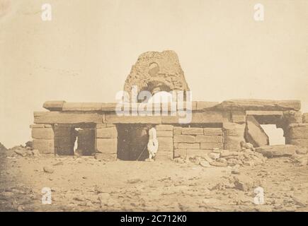 Vue du Temple d'Amada - Coupole Ruine &#xe9;e d'une Eglise Copte, 2. April 1850. Stockfoto