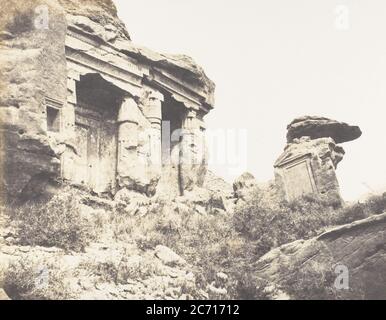 DJ&#xe9;bel Sels&#xe9;leh (Silsilis), Steles Architecturales Taill&#xe9;es Dans les Carri&#xe9;res, 1851-52, gedruckt 1853-54. Stockfoto