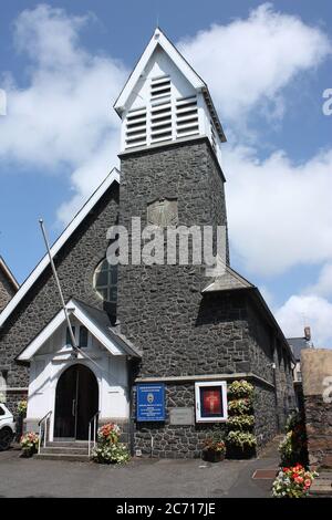 Kanalinseln. Guernsey. St. Peter Port. Schottische Kirche St. Andrews auf der Grange. Stockfoto