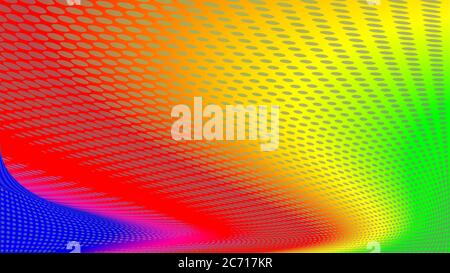 Abstrakter bunter Hintergrund mit Punkten Stockfoto