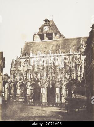 Kath&#xe9;drale de Louviers, vue g&#xe9;n&#xe9;rale, 1852-54. Stockfoto