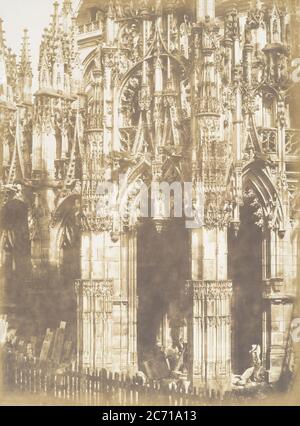 Portail de la Cath &#xe9; drale de Louviers, 1852-54. Stockfoto