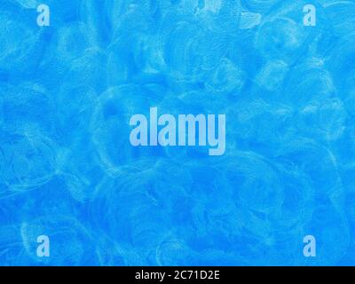 Abstrakt grunge blau gemalten Hintergrund. Blaue Pinsel Strich Malerei Textur auf Betonwand. Stockfoto
