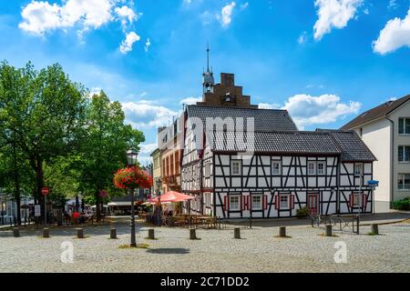 Stadtbild von Bad Honnef. Bad Honnef ist ein idyllischer Kurort in Deutschland bei Bonn im Rhein-Sieg Stockfoto