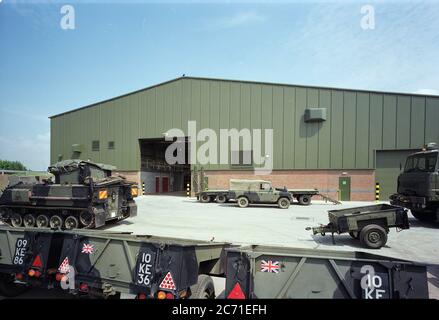 1997. Albemarle Barracks, Northumberland, Großbritannien Stockfoto