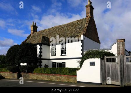 Das Herrenhaus, einst die Heimat von Lancelot Capability Brown, Fenstanton Village, Cambridgeshire, England, Großbritannien Stockfoto