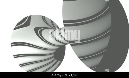 3D-Illustration eines strukturierten Hintergrund in HONIGTAU Farbe und weiß mit Kreisen für Dokument-und Präsentationsumgebung. Melone und Obst Stockfoto