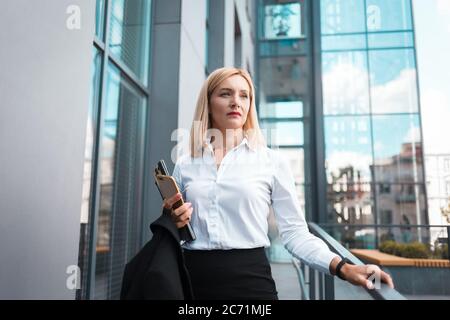 Porträt von eine Reife Geschäftsfrau Stockfoto