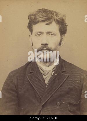 Anacl&#xe9;to. Joseph, Jean-Baptiste. 36 ans, n&#xe9; le 14/7/57. Coiffeur. Anarchiste. 16/3/94., 1894. Stockfoto