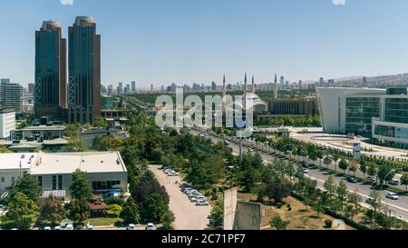 Ankara, Türkei - August 2018: Stadtbild von Ankara, der Hauptstadt der Türkei Stockfoto
