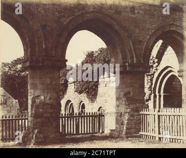 Buildwas Abbey, 1858. Stockfoto