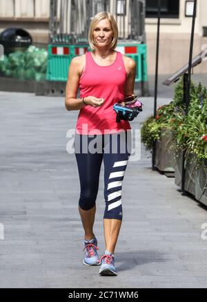 London, Großbritannien. Juli 2020. Jenni Falconer sah, wie sie die Global Radio Studios in London verlassen hatte. Kredit: SOPA Images Limited/Alamy Live Nachrichten Stockfoto