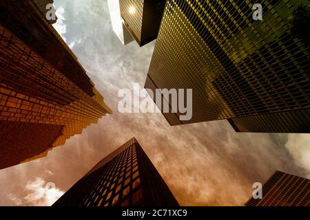 Toronto, Ontario, Kanada. Toronto Financial District Skyline Moderne Architektur. Stockfoto