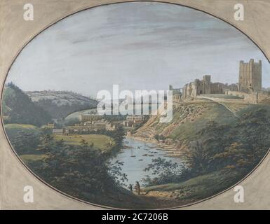 Ansicht von Richmond, Yorkshire, England, 1788. Stockfoto