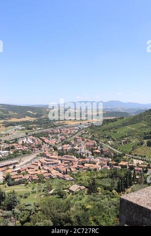 Blick auf die Stadt Orvieto. Provinz Terni, Umbrien, Italien. Stockfoto