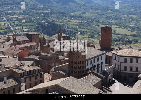 Blick auf die Stadt Orvieto. Provinz Terni, Umbrien, Italien. Stockfoto