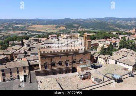 Blick auf die Stadt Orvieto. Provinz Terni, Umbrien, Italien. Stockfoto