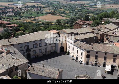 Blick auf die Stadt Orvieto. Provinz Terni, Umbrien, Italien. Stockfoto