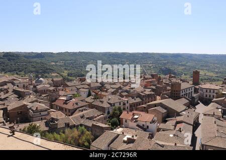 Blick auf die Stadt Orvieto. Provinz Terni, Umbrien, Italien. Stockfoto