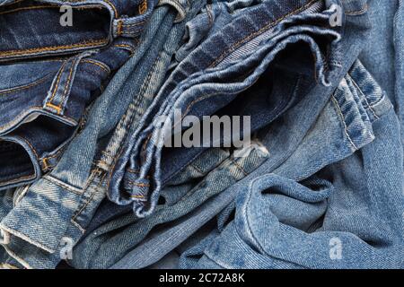 Jeans mit Jeans-Struktur. Jeans Hintergrund. Jeans-Struktur oder Jeans-Hintergrund Stockfoto