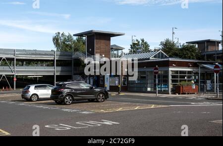 Bahnhof Warwick Parkway, Warwickshire, England, Großbritannien Stockfoto