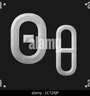 Griechische Alphabet Stein Textur Bildung, thita Stockfoto