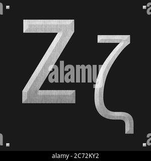 Griechische Alphabet Stein Textur Bildung, Zita Stockfoto