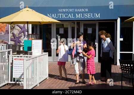 Newport Harbor Nautical Museum in Balboa Village, Stadt von Newport Beach, Orange County, Kalifornien, USA Stockfoto