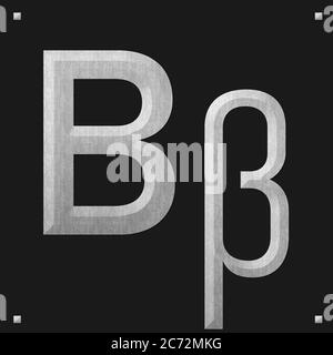 Griechische Alphabet Stein Textur Bildung, Vita Stockfoto