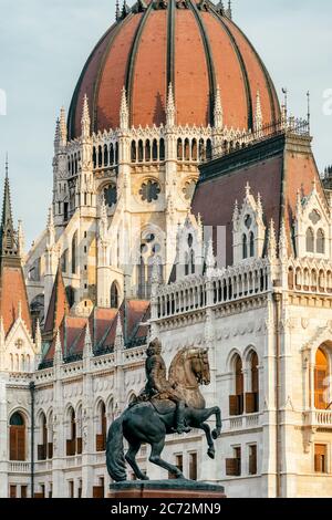 Detail des parlamentsgebäudes in Budapest Stockfoto