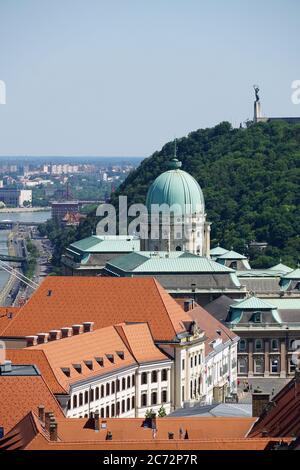 Die Budaer Burg ist die historische Burg und Palastanlage der ungarischen Könige in Budapest, 1. Bezirk, Budapest, Ungarn, Magyarország, Europa Stockfoto