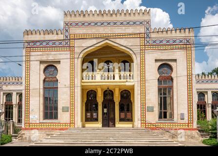 Chisinau, Moldawien - 25. Juni 2019: Nationalmuseum für Ethnographie und Naturgeschichte Fassade in Chisinau, Moldawien Stockfoto