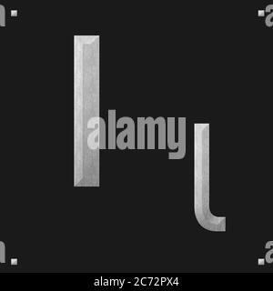 Griechische Alphabet Stein Textur Bildung, Ita Stockfoto