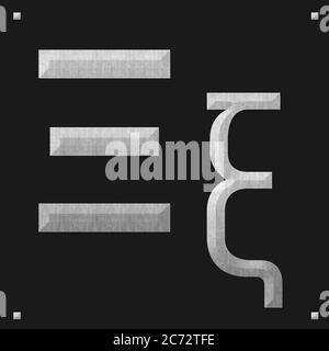 Griechische Alphabet Stein Textur Bildung, KSI Stockfoto