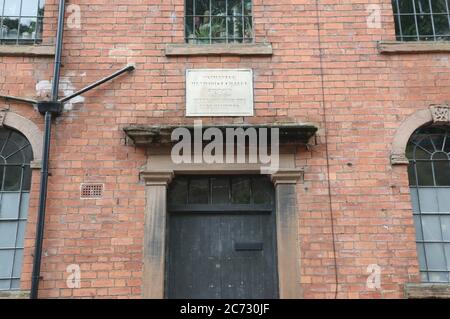 Primitive Methodist Chapel datiert 1853 in Cromford in Derbyshire Stockfoto