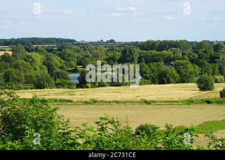 Blick über den Emberton Country Park von Olney Stockfoto