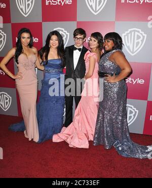 Naya Rivera, Jenna Ushkowitz, Kevin McHale, Lea Michele, Amber Riley 227 Stockfoto