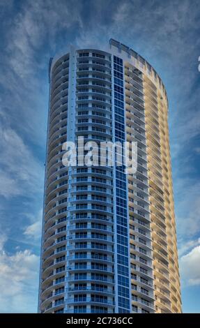 Balkone am Miami Tower Stockfoto