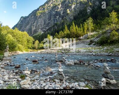 Fantastische Panoramawanderung vom Nebelhorn entlang des Laufbacher Eck über Schneck, Hofats und Oytal Stockfoto