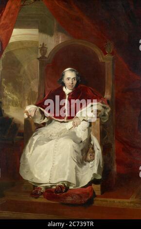 Papst Pius VII. (1742-1823) - Thomas Lawrence, 1819 Stockfoto