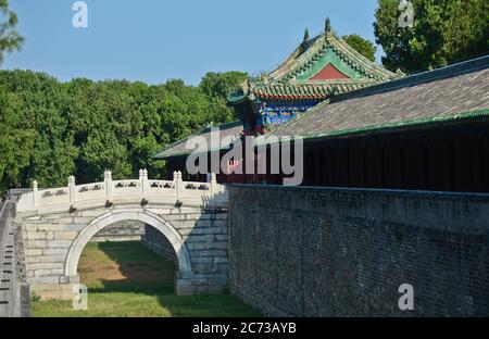 Himmelstempel: Halle im Außenpark. Peking, China Stockfoto