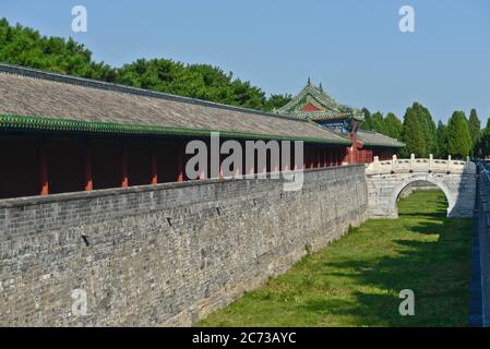 Himmelstempel: Halle im Außenpark. Peking, China Stockfoto